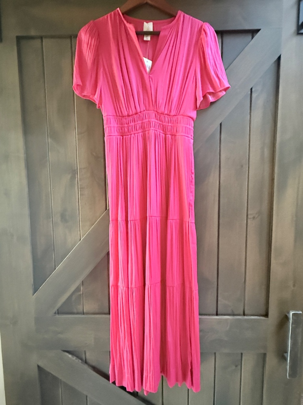 NWT Joie Bright Pink Magenta Maxi Dress